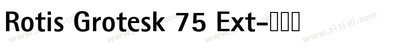 Rotis Grotesk 75 Ext字体转换 Rotis Grotesk 75 Ext字体转换